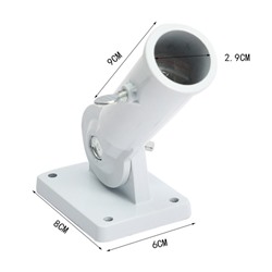 Кронштейн для флага, d=2.9 см, глубина 9 см, платформа 8×6 см, поворот на 180 градусов