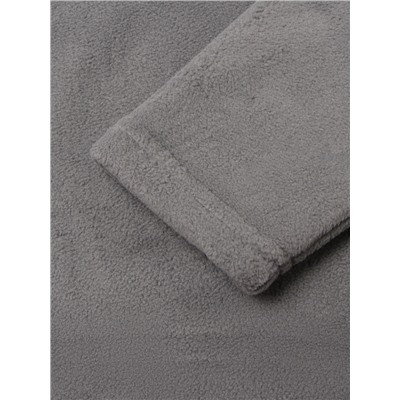 Свитшот флисовый детский MINAKU: Fleece Soft, цвет графит, рост 116 см