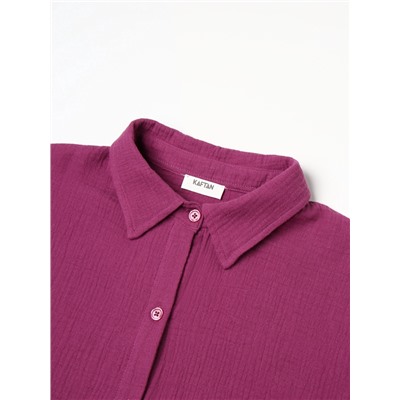 Комплект домашний женский (рубашка, шорты) KAFTAN Basic размер 52-54, сиреневый