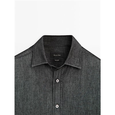 Camisa denim slim fit