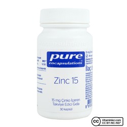 Pure Encapsulations Цинк 15 мг 30 капсул