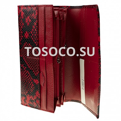 d-1003-2 red кошелек натуральная кожа и экокожа 9х19х2