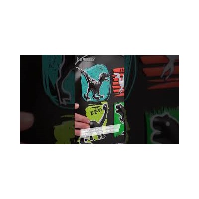 Ранец GRIZZLY анатомическая спинка, картхолдер, для мальчиков, DINO, 36х28х20 см, RAz-387-6/1