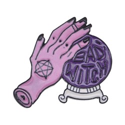 ZN120 Значок Bad witch, 2,5х3см