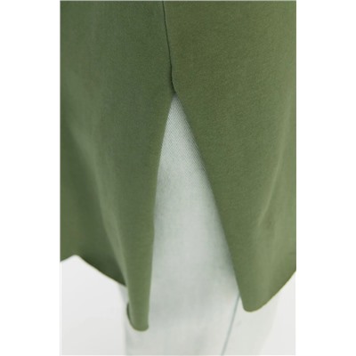 Khaki 100 %хлопок базовая с коротким рукавом коммутационная сумма удивительная футболка tctssss21tn0056