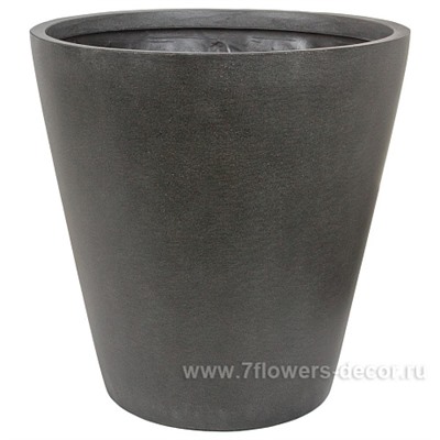 Кашпо полистоун Nobilis Marco "Pm-grey2 Cone", D50хH50 см