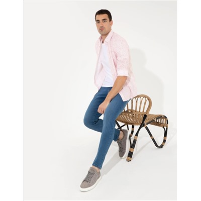 Плитка Slim Fit рубашка с длинным рукавом