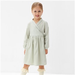 Платье для девочки MINAKU: Cotton collection цвет фисташковый, рост 98 см