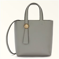 Sac à main - cuir - gris
