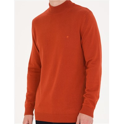 Плитка Slim Fit Half Fisherman воротник базовый трикотажный свитер