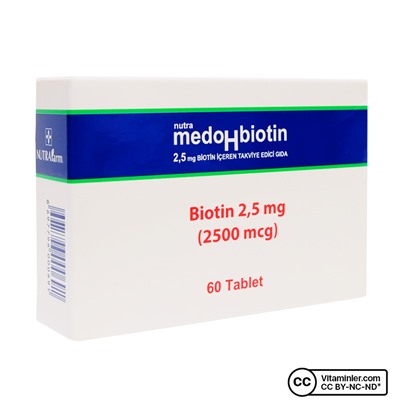 Nutrafarm MedoHbiotin Биотин 2500 мкг 60 таблеток