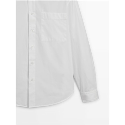 Camisa popelín bolsillo regular fit