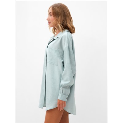 Костюм женский (блузка, шорты) MINAKU: Casual Collection цвет зеленый , р-р 46