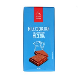 Шоколад молочный Milk cocoa bar, 85 г
