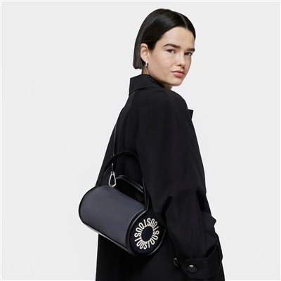 Bolso cilíndrico Miranda Soft - gris oscuro