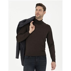 Brown Slim Fit Fisherman воротнич