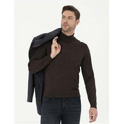 Brown Slim Fit Fisherman воротнич