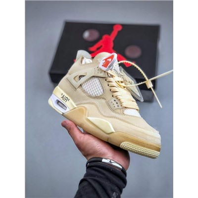 Кроссовки Off-White x Air Jorda*n 4 Retro "Cream/Sail"