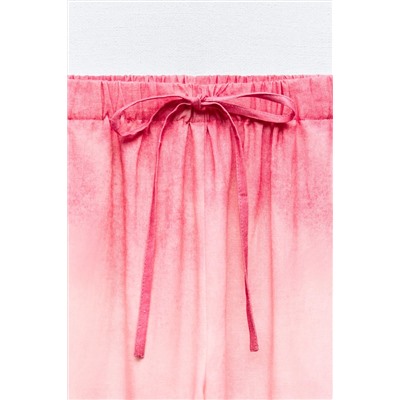 PANTALÓN ANCHO TIE DYE CON LINO