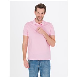 Pink Slim Fit Polo Yaka Mercerized T -For