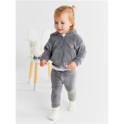 Брюки (леггинсы) Крошка Я Plushy, р. 80-86 см, серый