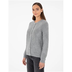 Серый меландж Slim Fit Triko Cardigan