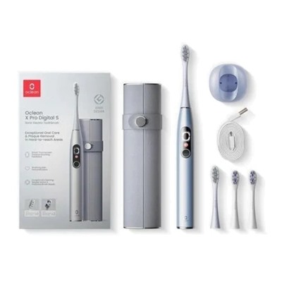 Электрическая зубная щетка Oclean X Pro Digital Set серебряный