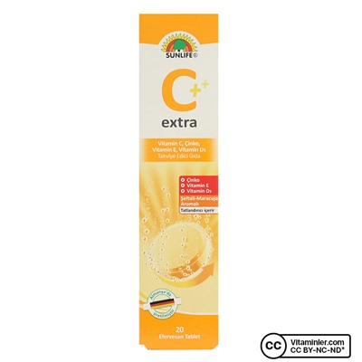 Sunlife Vitamin C Extra 20 шипучих таблеток
