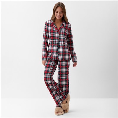 Пижама новогодняя женская KAFTAN Сhristmas time размер 52-54