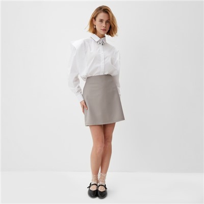 Блузка женская MINAKU: Casual Collection цвет белый, р-р 50