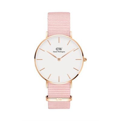 Reloj de cuarzo de poliéster Rosewater - 36 mm - Rosa y rosa dorado