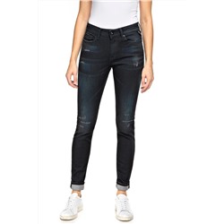 Vaquero skinny fit de tiro alto Luzien - Azul oscuro