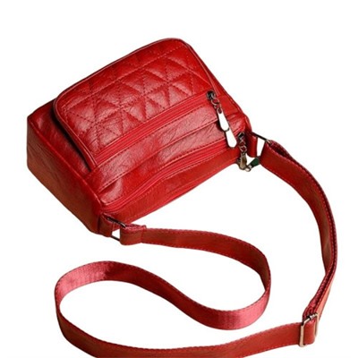 Женская кожаная сумка 8807-3 RED