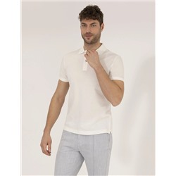Белая стройная посадка Polo Yaka Mercerized T -For