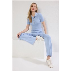 Blue Polo Yaka retli Kintwear Шесть-досрочный команда Twoss25au00075