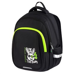 Рюкзак Berlingo Comfort "The Rules" 38*27*18см, 3 отделения, 3 кармана, эргономичная спинка