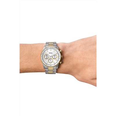 Reloj de cuarzo de acero Sullivan - Plateado y dorado
