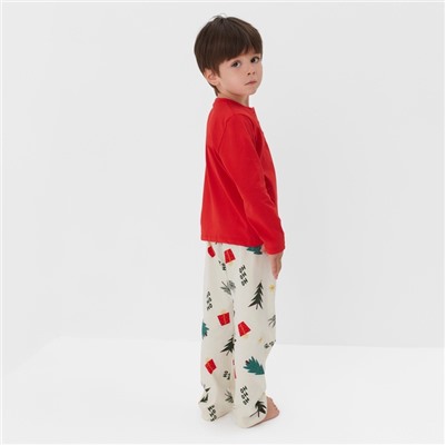 Пижама новогодняя детская KAFTAN Christmas tree, размер 30 (98-104 см)