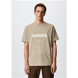 Camiseta algodón estampada -  Hombre | MANGO OUTLET España