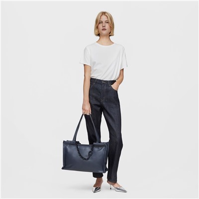 Bolso shopper Manifesto - cuero - gris oscuro