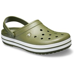 Crocband Clog Army Green/White
