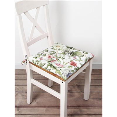 Сидушка на стул Этель Organic home 42×42×7 см, репс 210 г/м², 100% хлопок