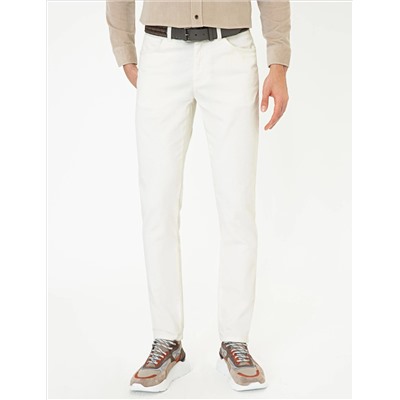 Ecru Slim Fit Canvas брюки