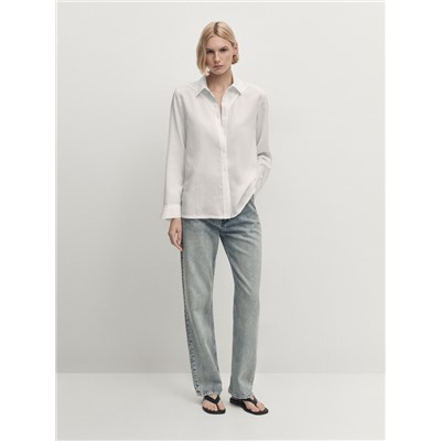 Camisa lyocell detalle triangular
