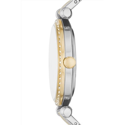 Reloj de cuarzo de acero - Plateado y dorado