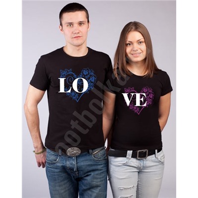 Футболки для влюбленных Lo/Ve