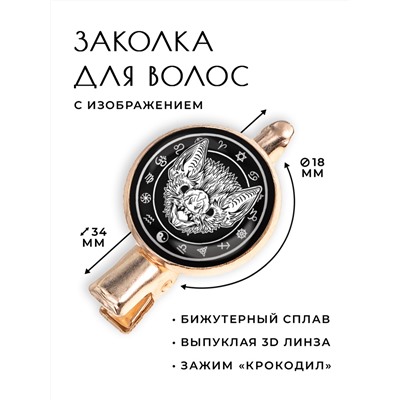 HZF-0223 Заколка Летучая мышь
