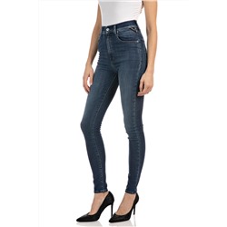 Vaquero de tiro alto super skinny fit Leyla - Azul