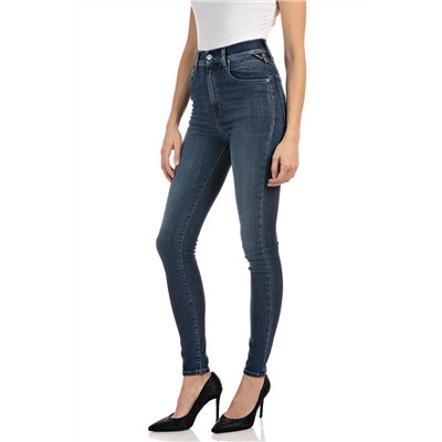 Vaquero de tiro alto super skinny fit Leyla - Azul