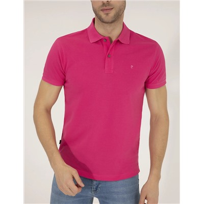 Pink Slim Fit Polo Yaka Basic T -For